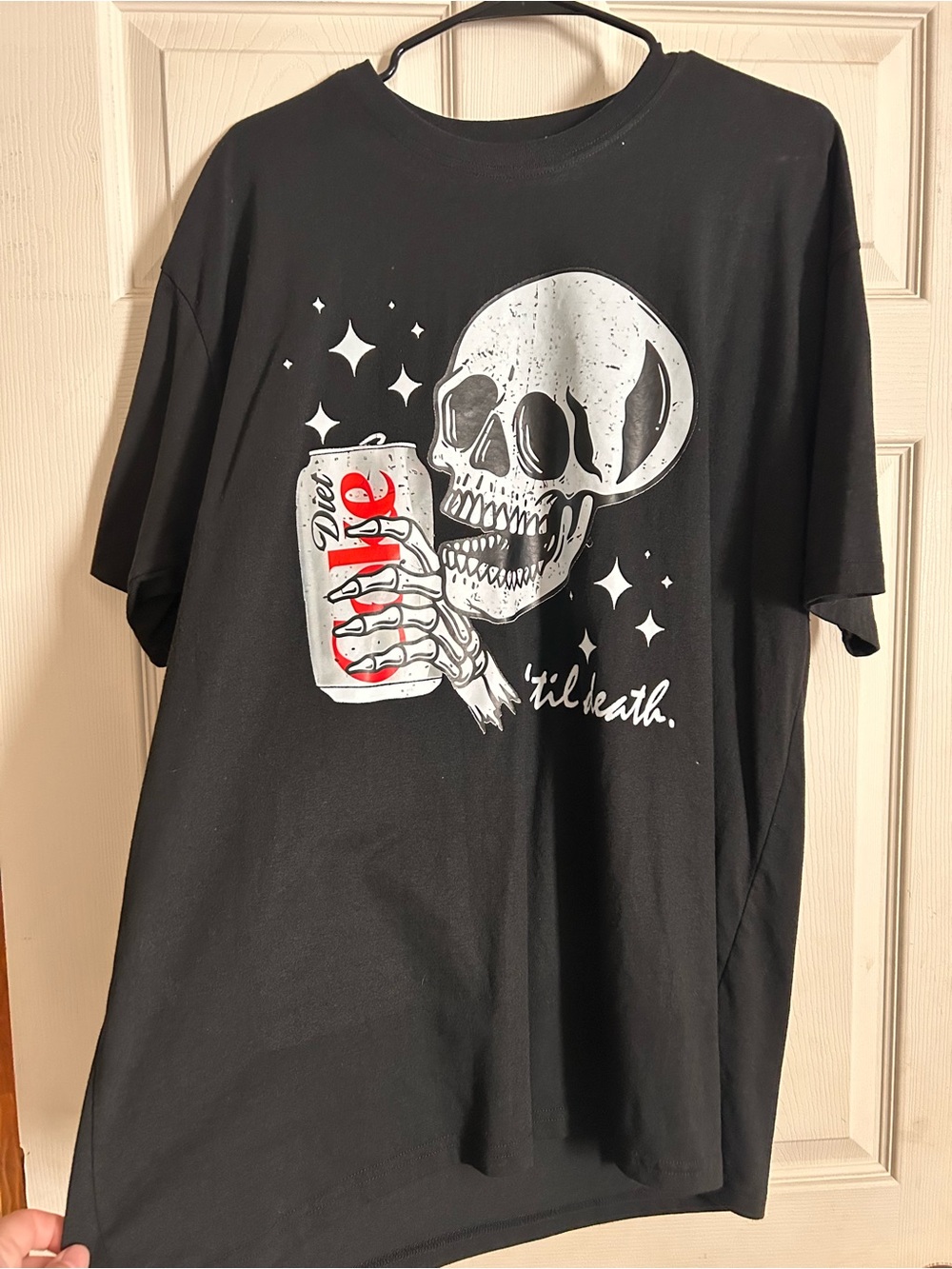 Black Graphic Skull Diet Coke 'Til Death Tee